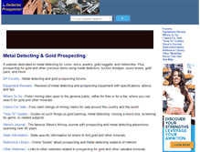 Tablet Screenshot of detectorprospector.com